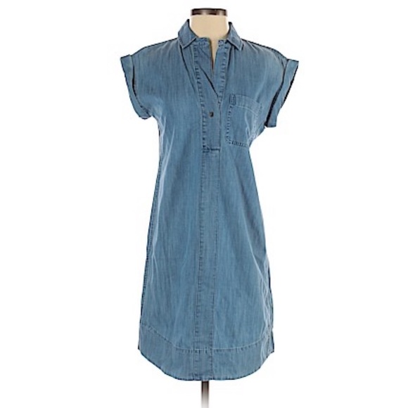 J. Crew Dresses & Skirts - J. CREW • chambray collared t shirt dress